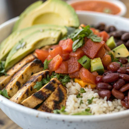 Vegan burrito bowl 1