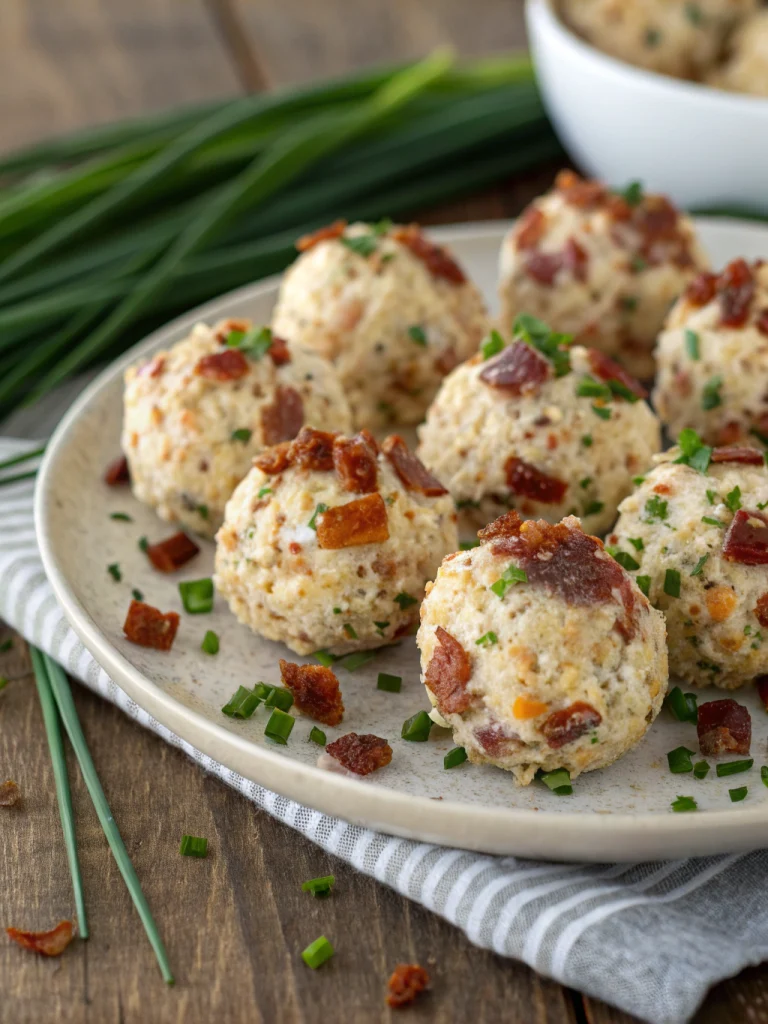 Bacon Ranch Cheese Ball Bites