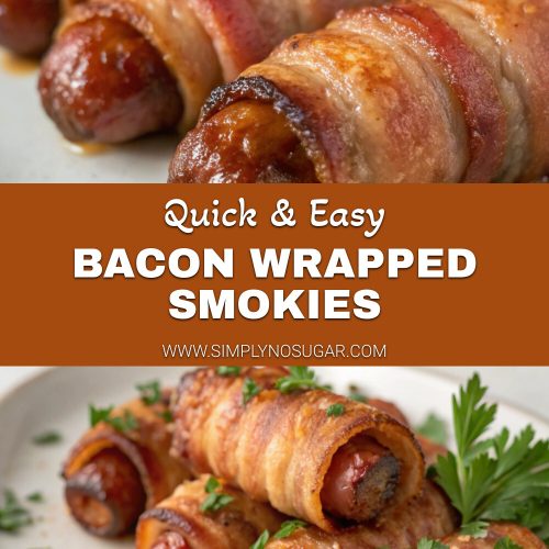 Bacon Wrapped Smokies pinterest