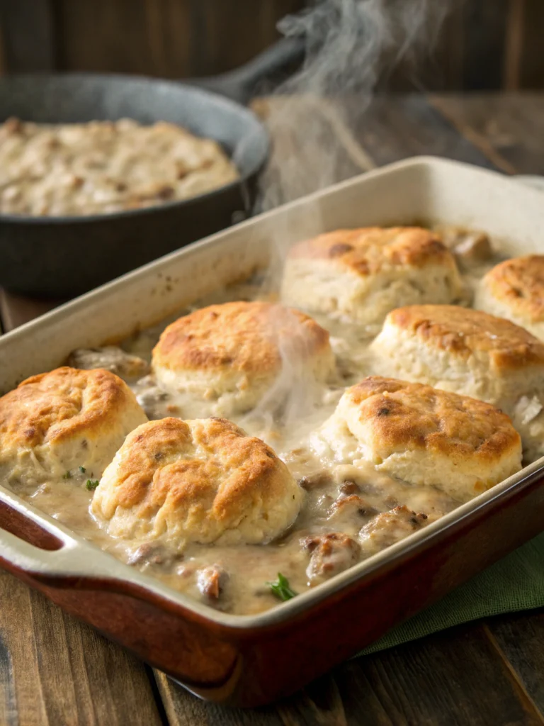 Biscuits and Gravy Casserole