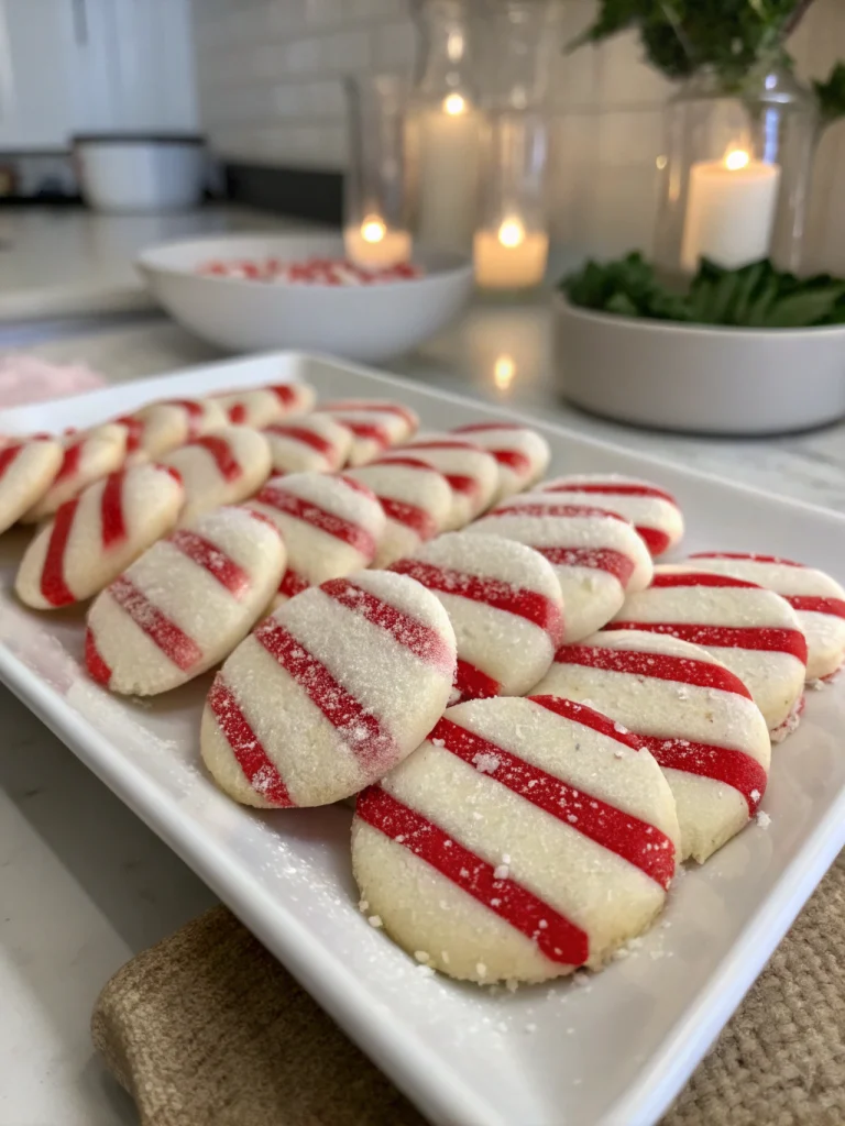 Candy Cane Sugar Cookies
