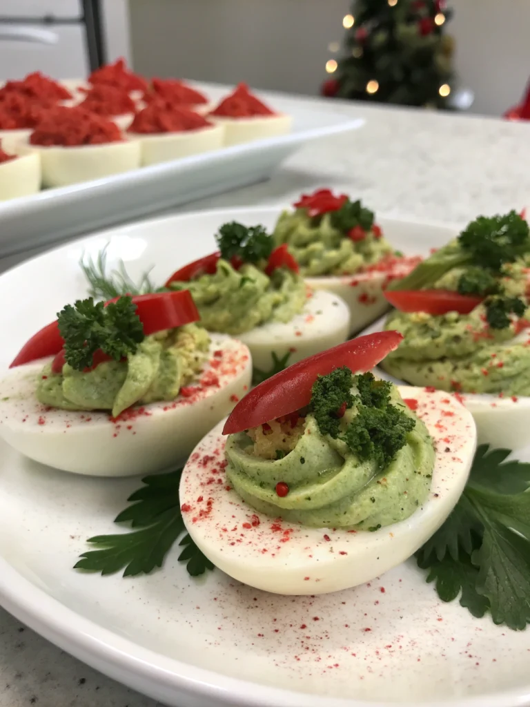 Christmas Deviled Eggs
