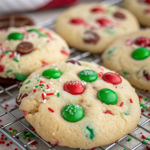 Christmas M&M Sugar Cookies 1