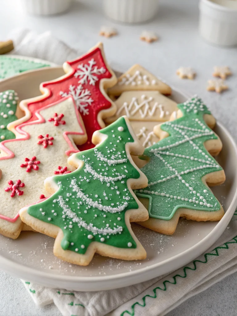 Christmas Tree Sugar Cookies