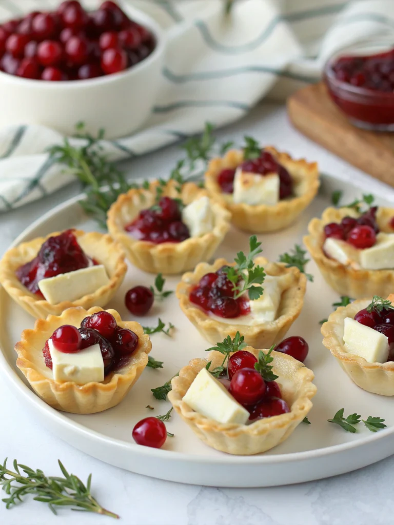 Cranberry Brie Bites