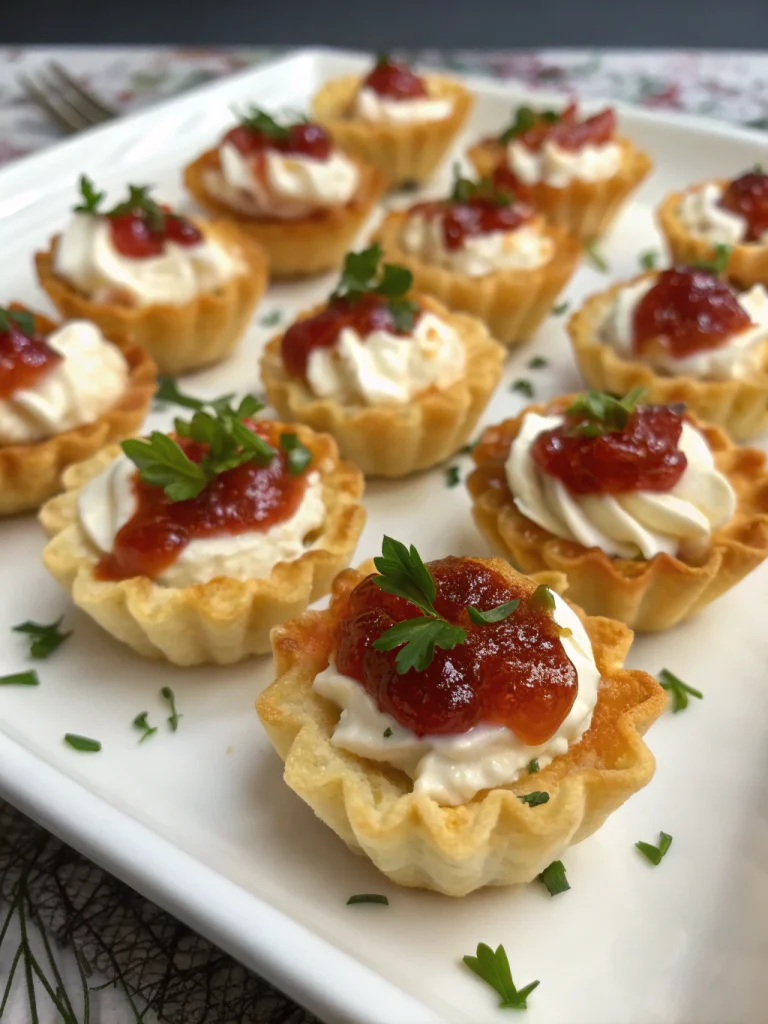 Cream Cheese and Pepper Jelly Bites