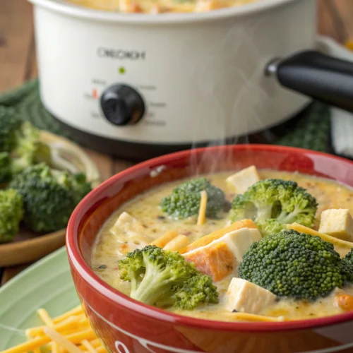 Crockpot Broccoli Cheese Soup 1