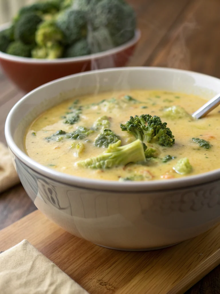 Crockpot Broccoli Cheese Soup