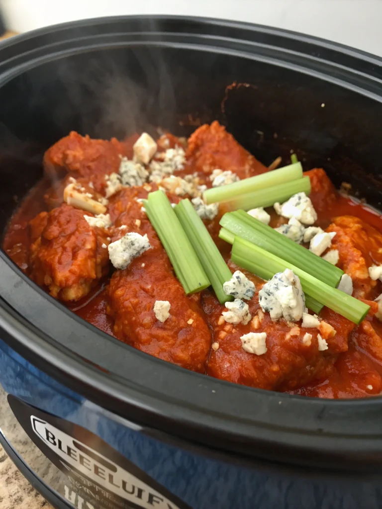 Crockpot Buffalo Chicken