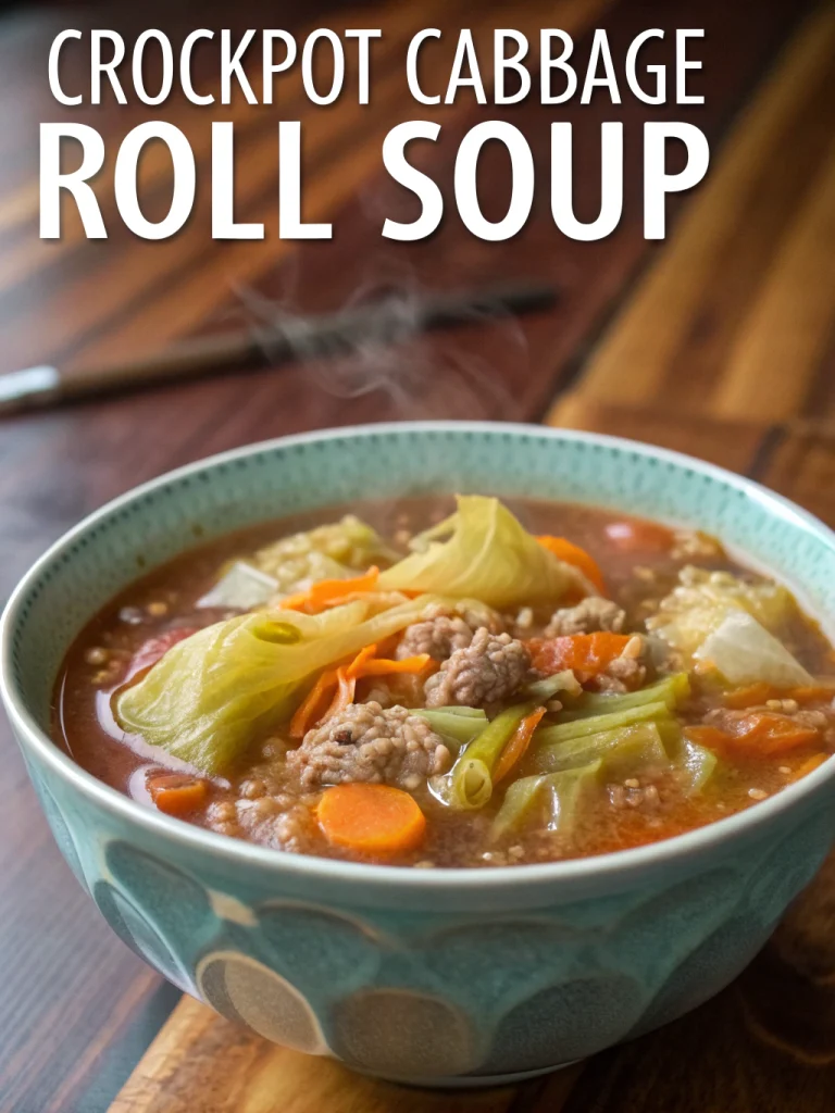 Crockpot Cabbage Roll Soup