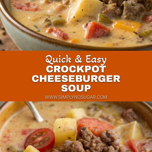 Crockpot Cheeseburger Soup pinterest