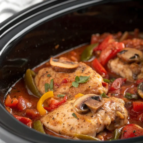 Crockpot Chicken Cacciatore 1