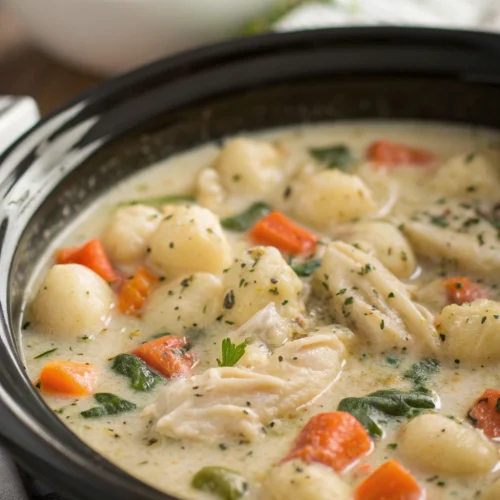 Crockpot Chicken Gnocchi Soup 1