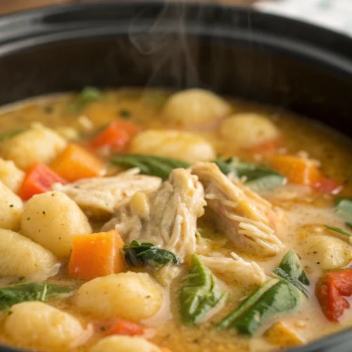 Crockpot Chicken Gnocchi Soup 1