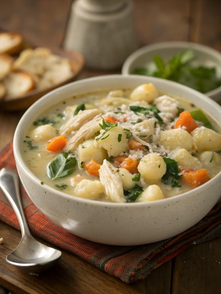 Crockpot Chicken Gnocchi Soup