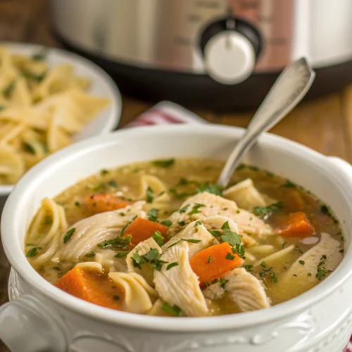 Crockpot Chicken Noodle Soup 1