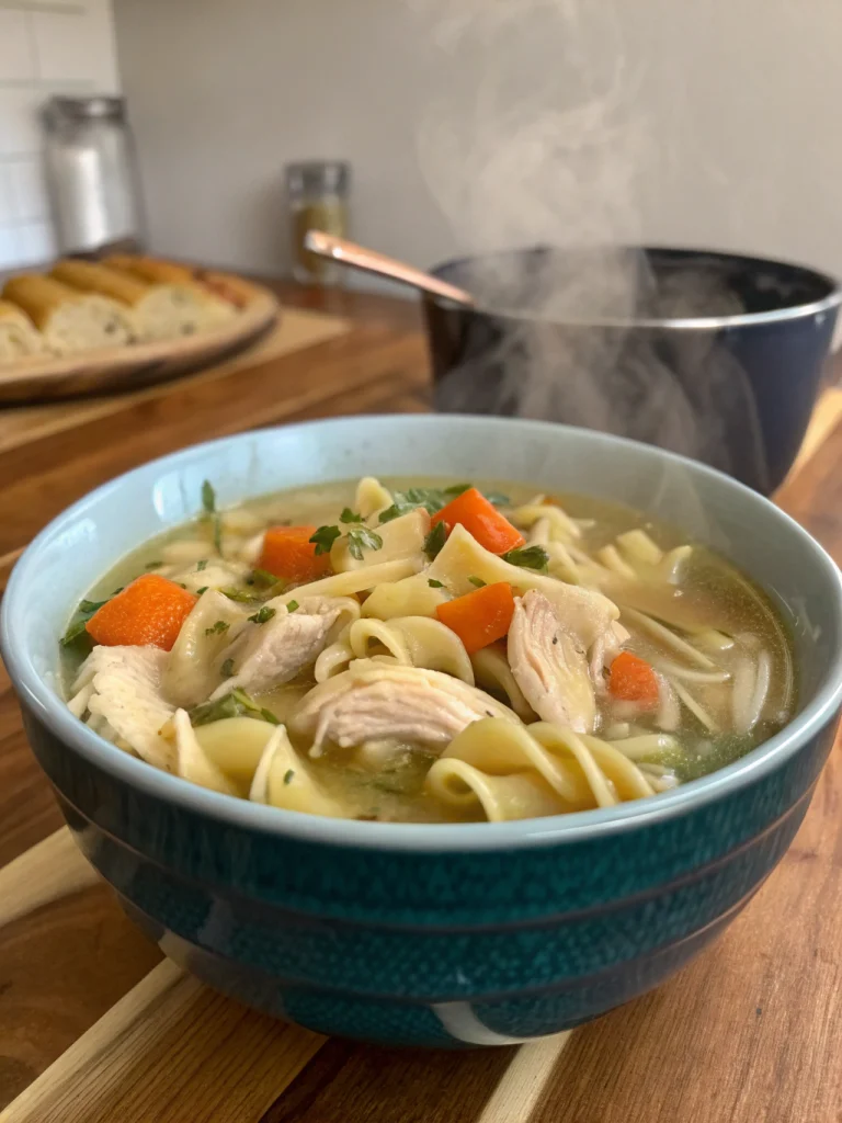 Crockpot Chicken Noodle Soup