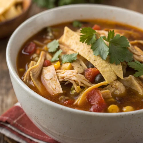 Crockpot Chicken Tortilla Soup 1
