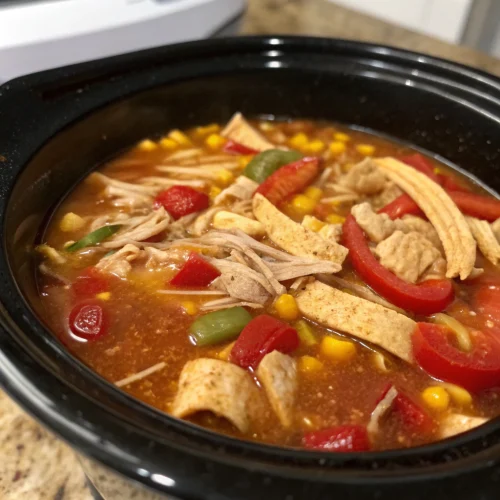 Crockpot Chicken Tortilla Soup 1