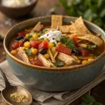 Crockpot Chicken Tortilla Soup