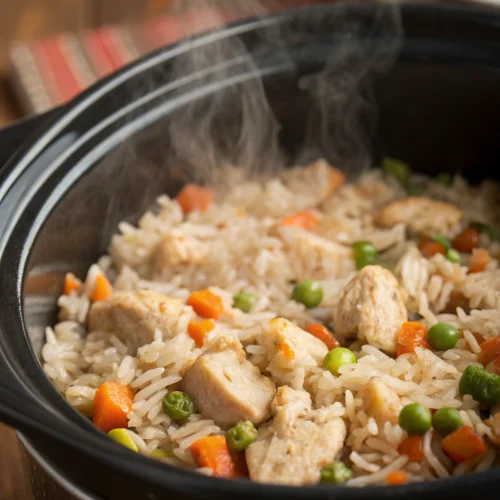 Crockpot Chicken and Rice 1