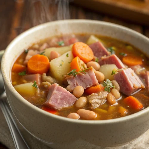 Crockpot Ham and Bean Soup 1