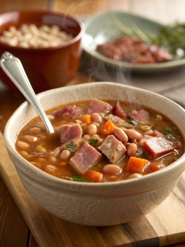Crockpot Ham and Bean Soup