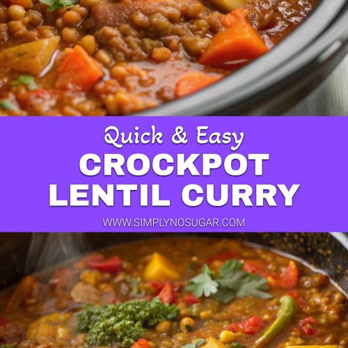 Crockpot Lentil Curry pinterest