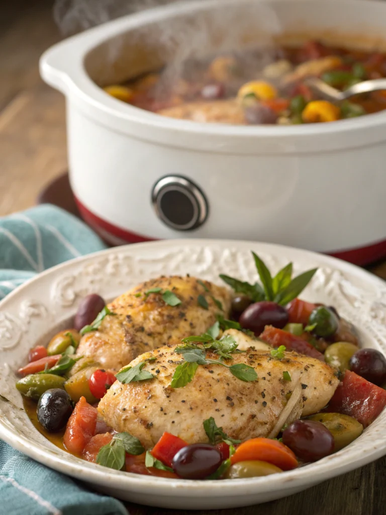 Crockpot Mediterranean Chicken