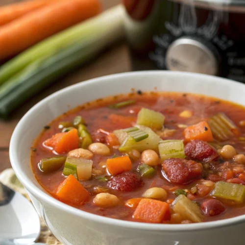 Crockpot Minestrone Soup 1