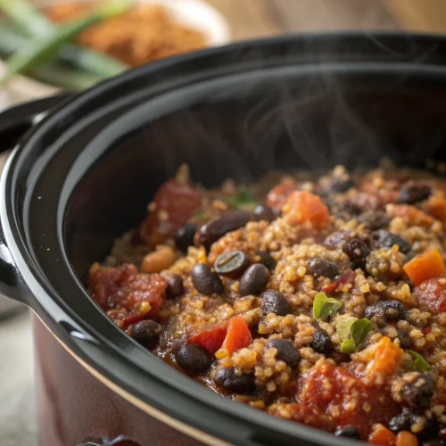 Crockpot Quinoa Black Bean Stew 1