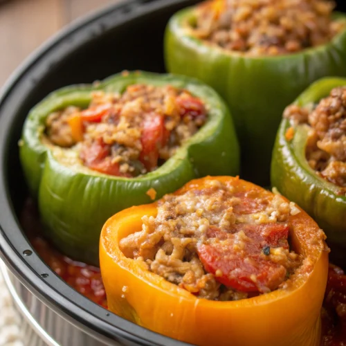 Crockpot Stuffed Peppers 1