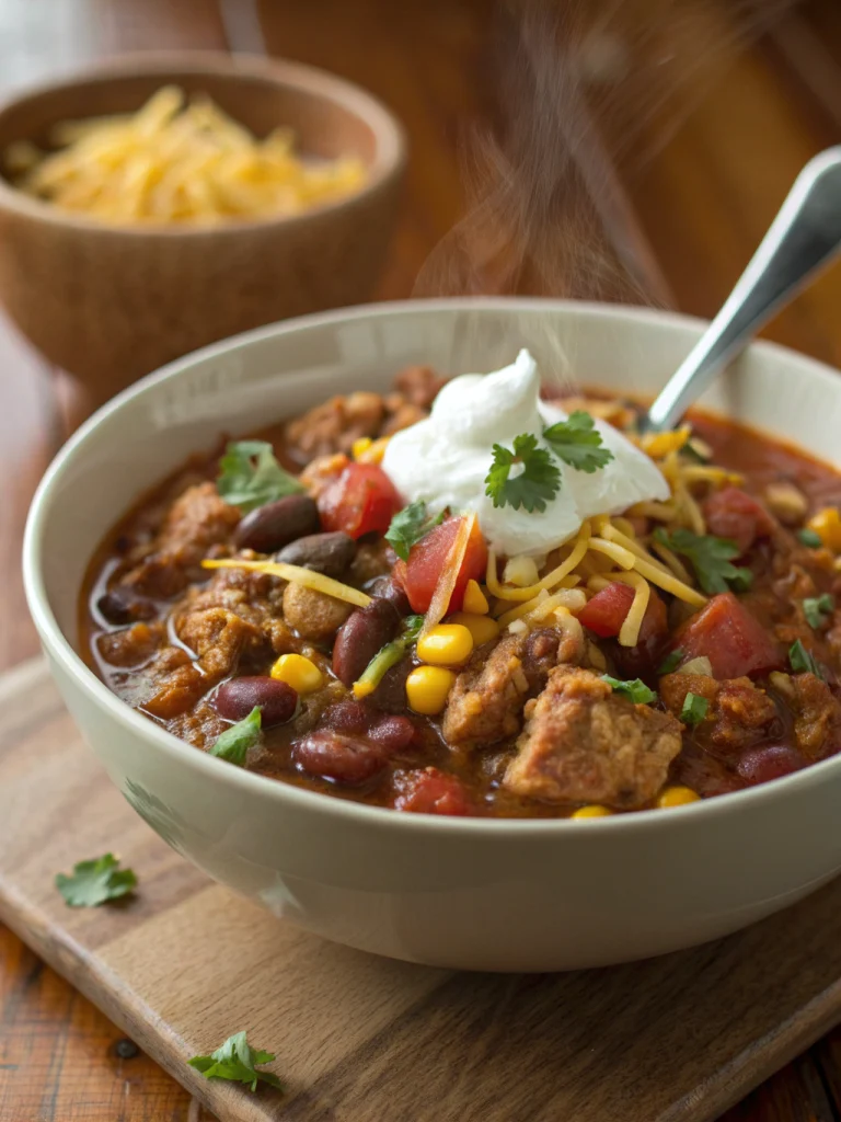 Crockpot Turkey Chili
