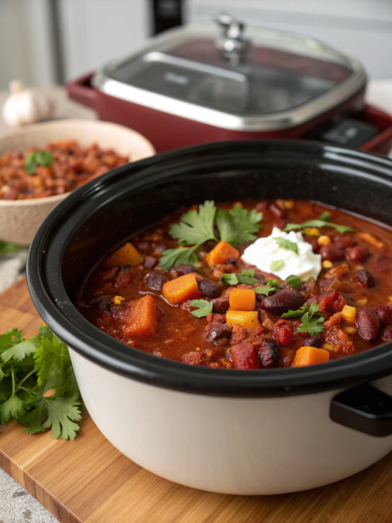 Crockpot Vegetarian Chili