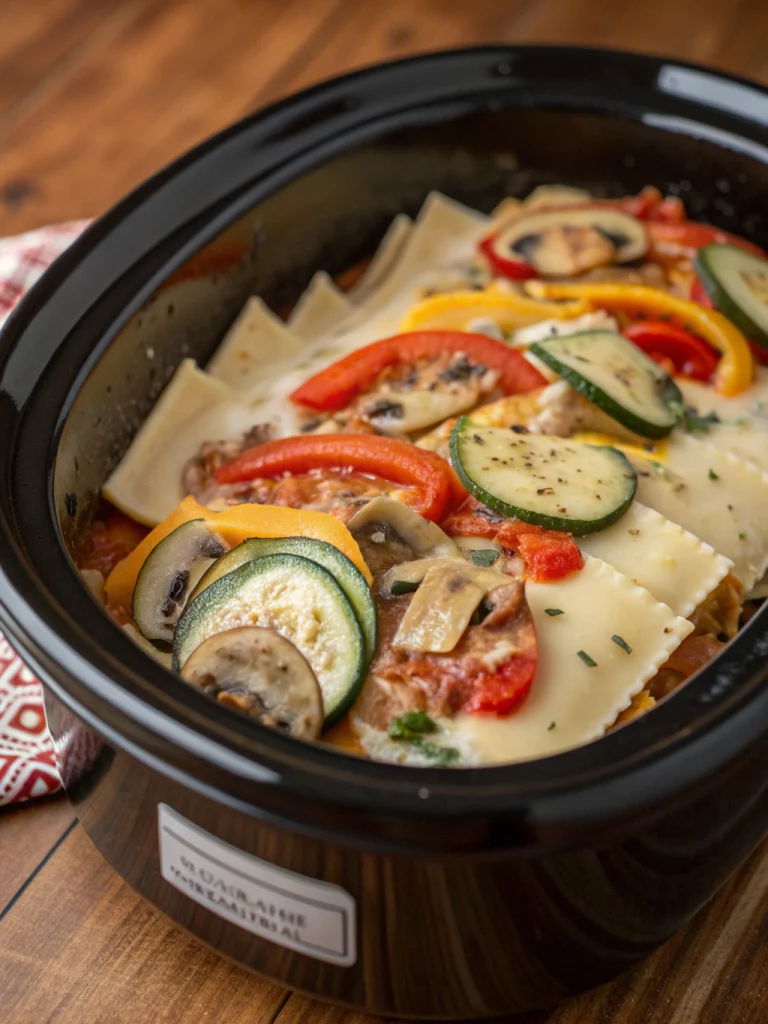 Crockpot Veggie Lasagna