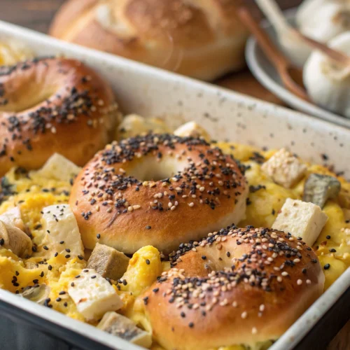 Everything Bagel Breakfast Casserole 1