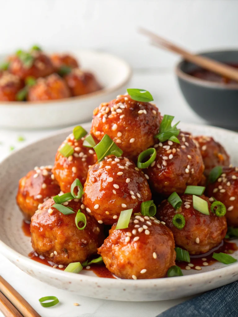 Firecracker Chicken Meatballs