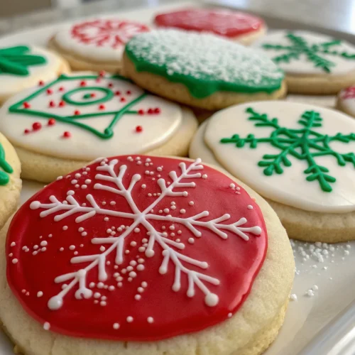 Frosted Christmas Sugar Cookies 1