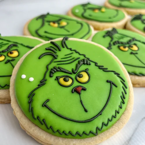 Grinch Sugar Cookies 1