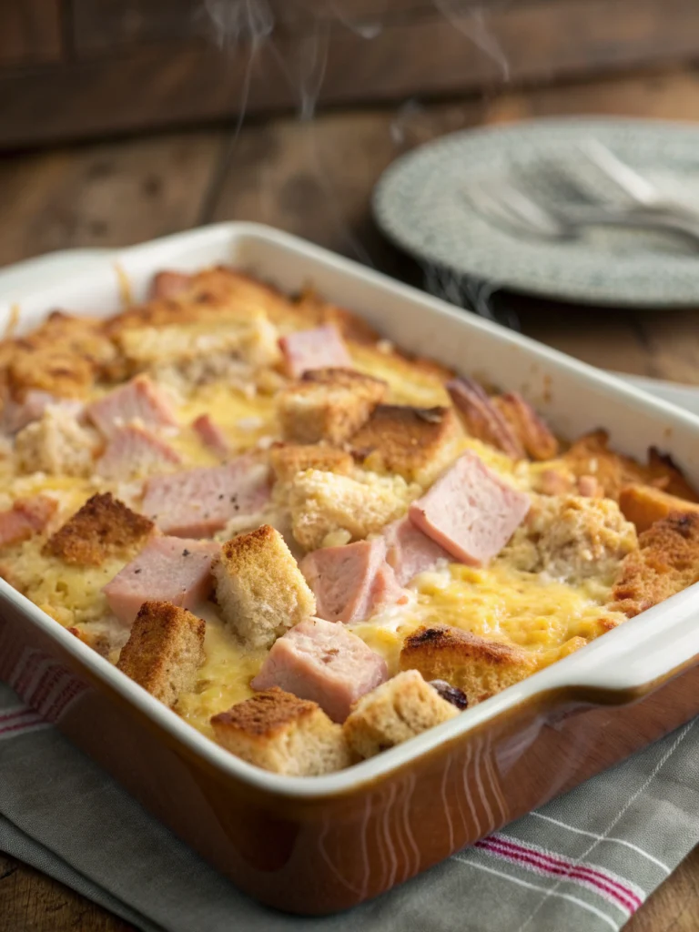 Ham and Cheese Breakfast Casserole