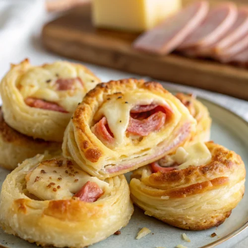 Ham and Cheese Puff Pastry Bundles 1