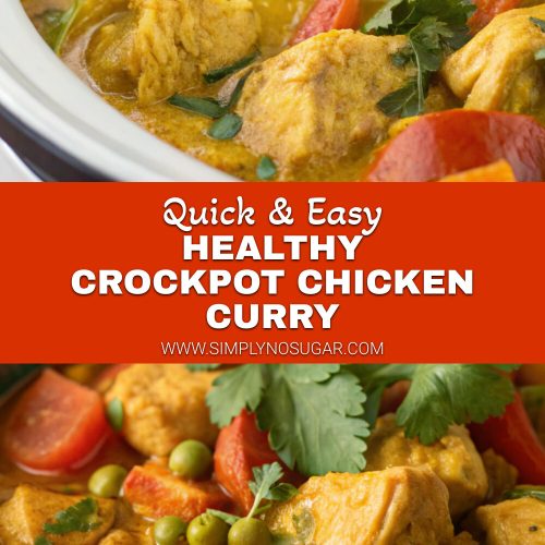 Healthy Crockpot Chicken Curry pinterest