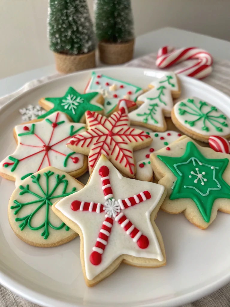 No Chill Christmas Sugar Cookies