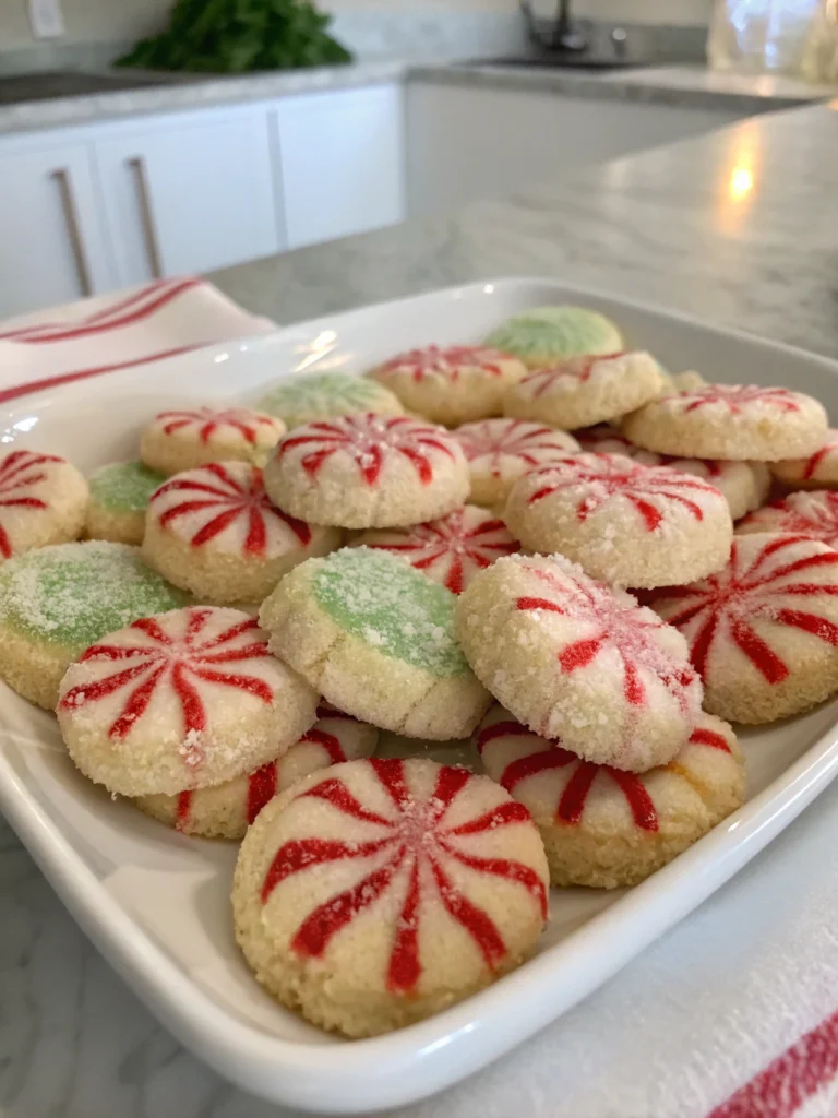Peppermint Sugar Cookies