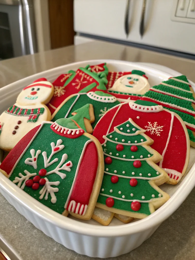 Ugly Sweater Sugar Cookies