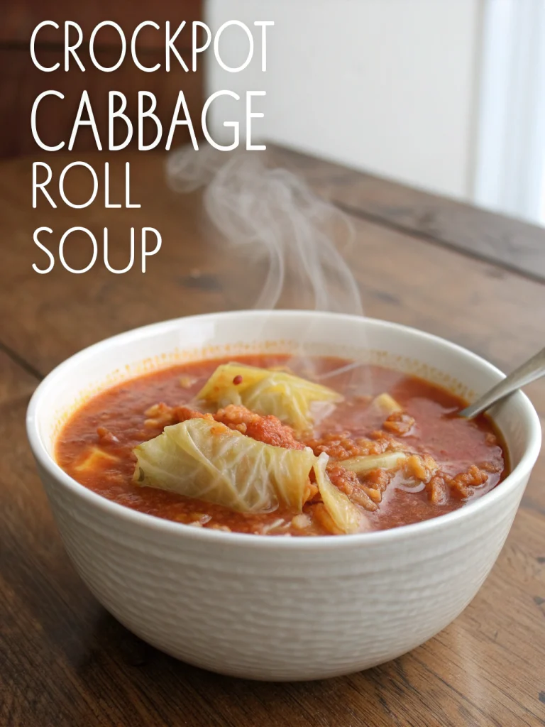 Crockpot Cabbage Roll Soup