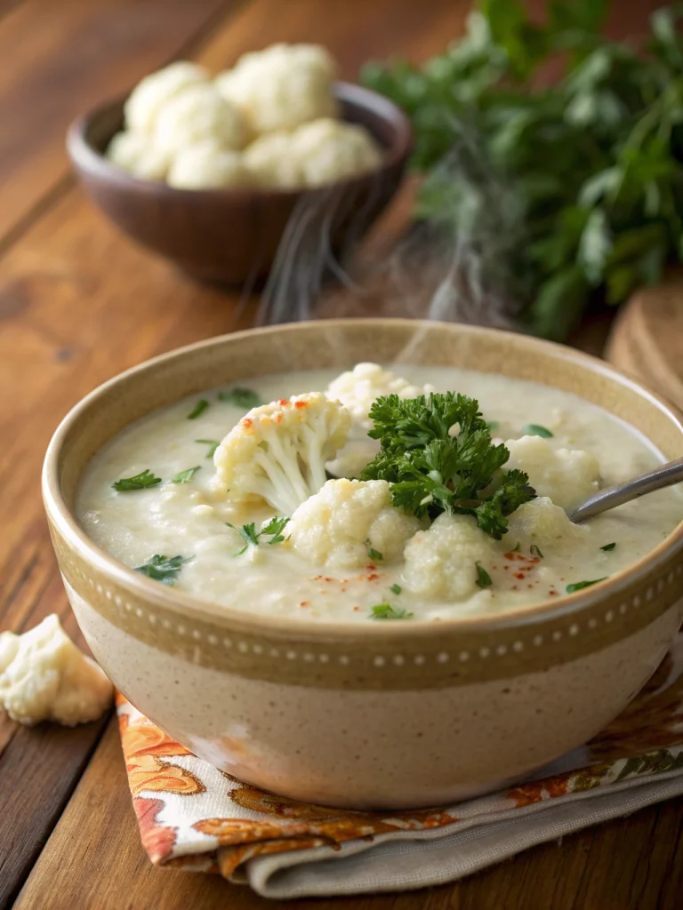 Crockpot Cauliflower Soup