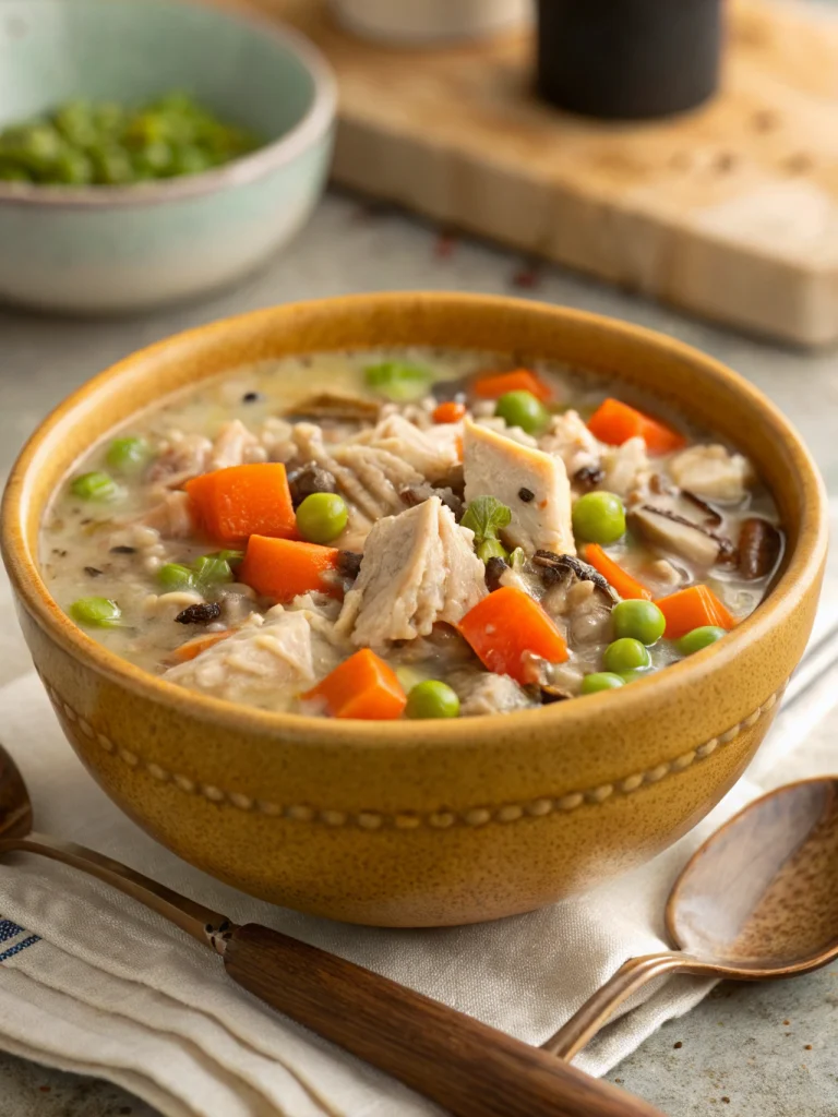 Crockpot Chicken Wild Rice Soup