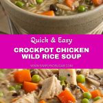 Crockpot Chicken Wild Rice Soup pinterest